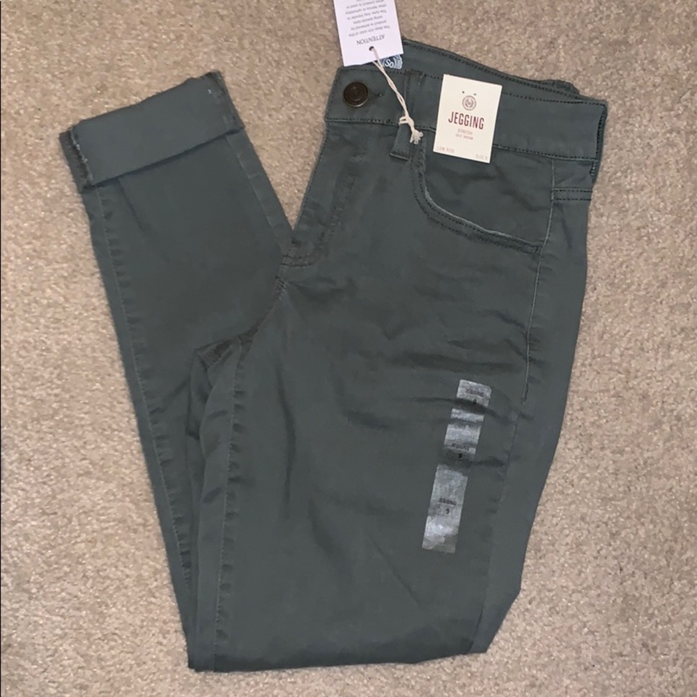 Green jeans